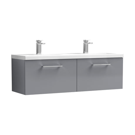 [BFLE2222F2] Bramshall Wall Hung 2 Drawer Vanity Basin Unit - 1200mm - Choice of Colour and Basin Type - Cutout