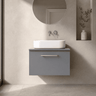 [BFLE2222W] Bramshall Contemporary 1 Soft Close Drawer Wall Hung Vanity Worktop Unit, Choice of Size/Colour - Silo