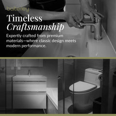 [BFLE2225AH019] Bramshall Wall Hung 1 Drawer Vanity Unit with Mid-Edge Ceramic Basin - Choice of Colour, Handle Finish and Size - Lifestyle 1