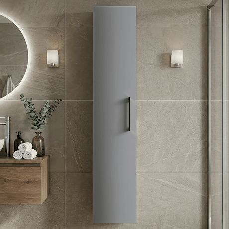[BFLE2261H018] Bramshall 300mm Wall Hung 1 Door Tall Unit – Choice of Colour and Handle Finish - Silo