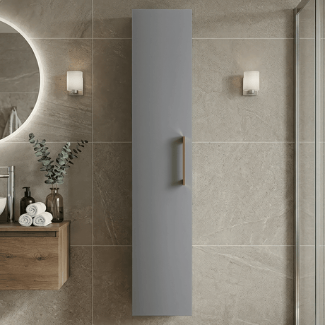[BFLE2261H019] Bramshall 300mm Wall Hung 1 Door Tall Unit – Choice of Colour and Handle Finish - Silo