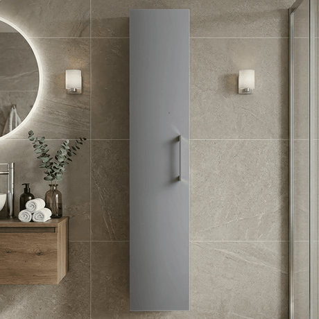 [BFLE2261H716] Bramshall 300mm Wall Hung 1 Door Tall Unit – Choice of Colour and Handle Finish - Silo