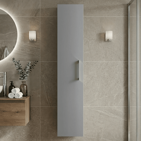 [BFLE2261] Bramshall 300mm Wall Hung 1 Door Tall Unit – Choice of Colour and Handle Finish - Silo