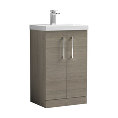 [BFLE2501D] Bramshall Contemporary 2 Soft Close Doors Floor Standing Vanity Basin Unit, Choice of Size/Basin Type/Colour - Cutout