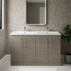 [BFLE2503F2] Bramshall Floor Standing 4 Door Vanity Basin Unit - Choice of Colour and Basin Type - Silo