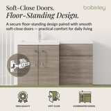 Bathroom Vanity Unit with Basin & WC Unit, Left Hand, 1100mm x 390mm - Choice of Colour