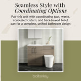 Bathroom Vanity Unit with Basin & WC Unit, Left Hand, 1100mm x 390mm - Choice of Colour