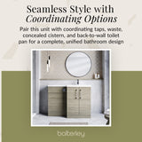 Bathroom Vanity Unit with Basin & WC, Right Hand, 1100mm x 390mm - Choice of Colour