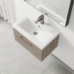 [BFLE2522AH716] Bramshall Wall Hung 1 Drawer Vanity Unit with Mid-Edge Ceramic Basin 600mm - Lifestyle 2