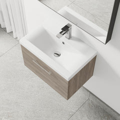 [BFLE2522A] Bramshall Wall Hung 1 Drawer Vanity Unit with Mid-Edge Ceramic Basin 600mm - Lifestyle 2