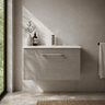 [BFLE2522B] Bramshall Contemporary 1 Soft Close Drawer Wall Hung Vanity Unit, Choice of Size/Basin Type/Colour - Silo