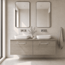 [BFLE2522W2] Bramshall 1200mm Wall Hung 2 Drawer Vanity Unit with Worktop, Choice of Colour - Silo