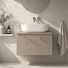 [BFLE2522W] Bramshall Contemporary 1 Soft Close Drawer Wall Hung Vanity Worktop Unit, Choice of Size/Colour - Silo