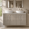 [BFLE2523LCM2] Bramshall Contemporary 4 Door Wall Hung Vanity Unit with Carrera Marble Laminate Worktop, 1200mm, Choice of Colour - Silo