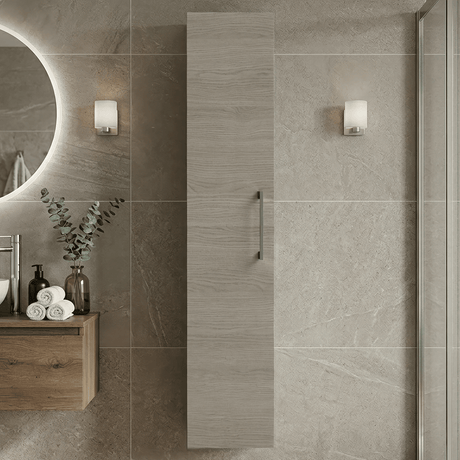 [BFLE2561H716] Bramshall 300mm Wall Hung 1 Door Tall Unit – Choice of Colour and Handle Finish - Silo