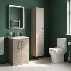 [BFLE2561] Bramshall 300mm Wall Hung 1 Door Tall Unit - Choice of Colour and Handle Finish - Lifestyle 1