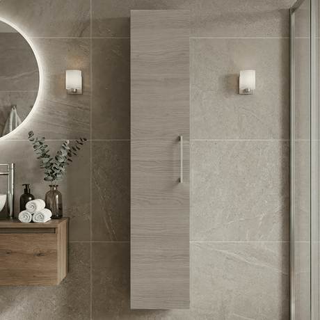 [BFLE2561] Bramshall 300mm Wall Hung 1 Door Tall Unit – Choice of Colour and Handle Finish - Silo
