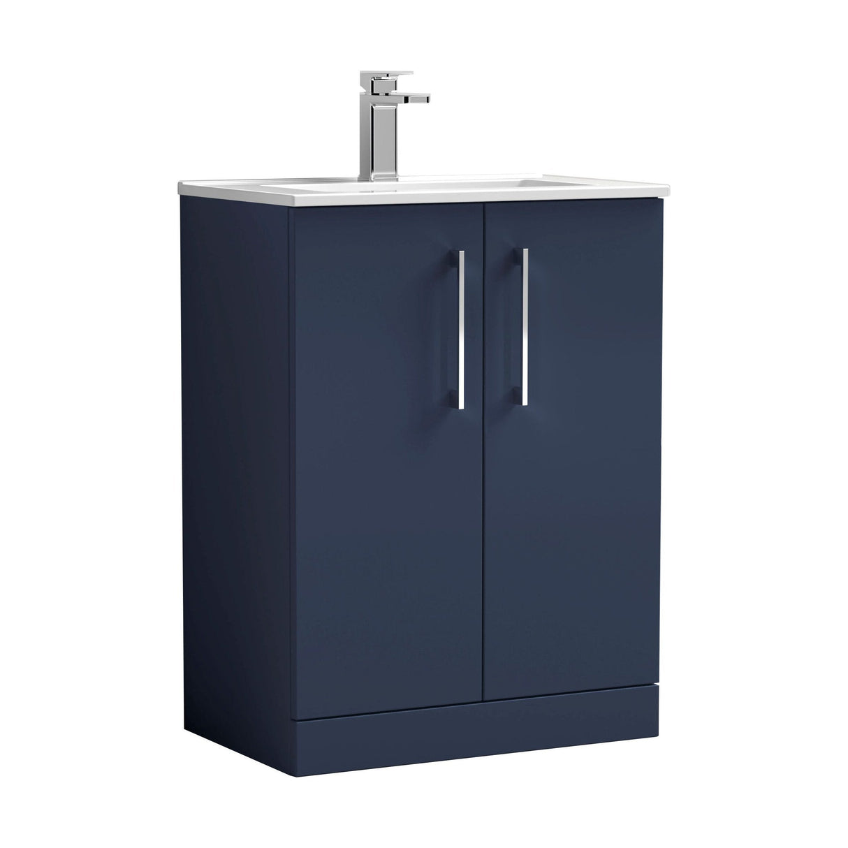 [BFLE2903B] Bramshall Contemporary 2 Soft Close Doors Floor Standing Vanity Basin Unit, Choice of Size/Basin Type/Colour - Cutout