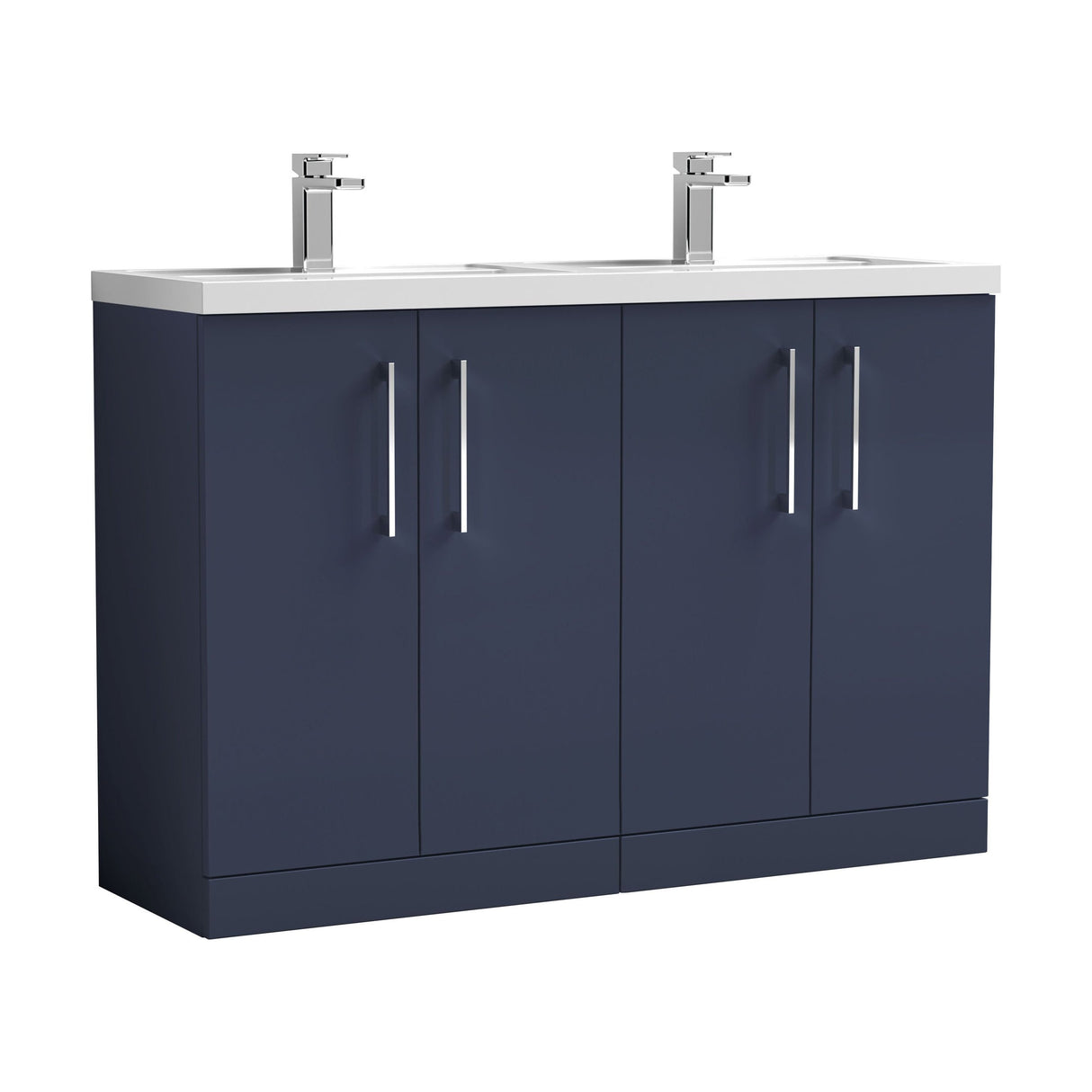 [BFLE2903C2] Bramshall Floor Standing 4 Door Vanity Basin Unit - Choice of Colour and Basin Type - Cutout