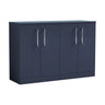 [BFLE2903W2] Bramshall Contemporary 4 Door Floor Standing Vanity Unit with Worktop, 1200mm, Choice of Colour - Cutout