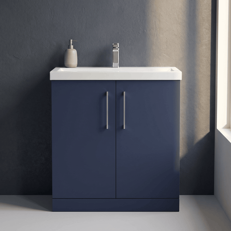 [BFLE2905D] Bramshall Contemporary 2 Soft Close Doors Floor Standing Vanity Basin Unit, Choice of Size/Basin Type/Colour - Silo