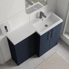 [BFLE2911RH716] Bramshall Combination Vanity Unit with Basin & WC, Right Hand, 1100mm x 390mm - Choice of Colour and Handle Finish - Lifestyle 2