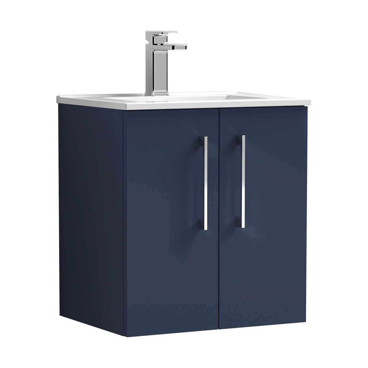 [BFLE2921B] Bramshall Contemporary 2 Door Wall Hung Vanity Basin Unit, Choice of Size, Colour and Basin - Cutout