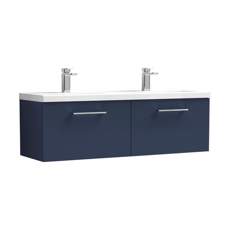 [BFLE2922F2] Bramshall Wall Hung 2 Drawer Vanity Basin Unit - 1200mm - Choice of Colour and Basin Type - Cutout