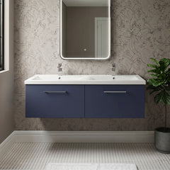 [BFLE2922F2] Bramshall Wall Hung 2 Drawer Vanity Basin Unit - 1200mm - Choice of Colour and Basin Type - Silo
