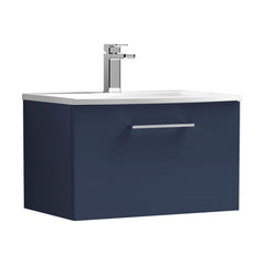 [BFLE2922G] Bramshall Contemporary 1 Soft Close Drawer Wall Hung Vanity Unit, Choice of Size/Basin Type/Colour - Cutout