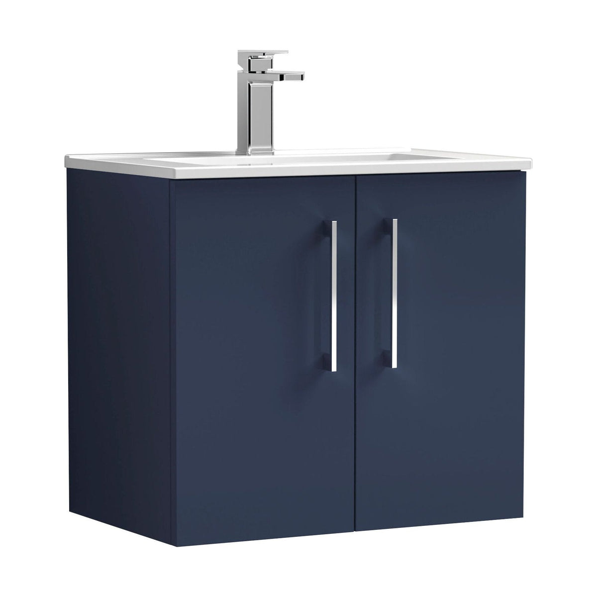 [BFLE2923B] Bramshall Contemporary 2 Door Wall Hung Vanity Basin Unit, Choice of Size, Colour and Basin - Cutout