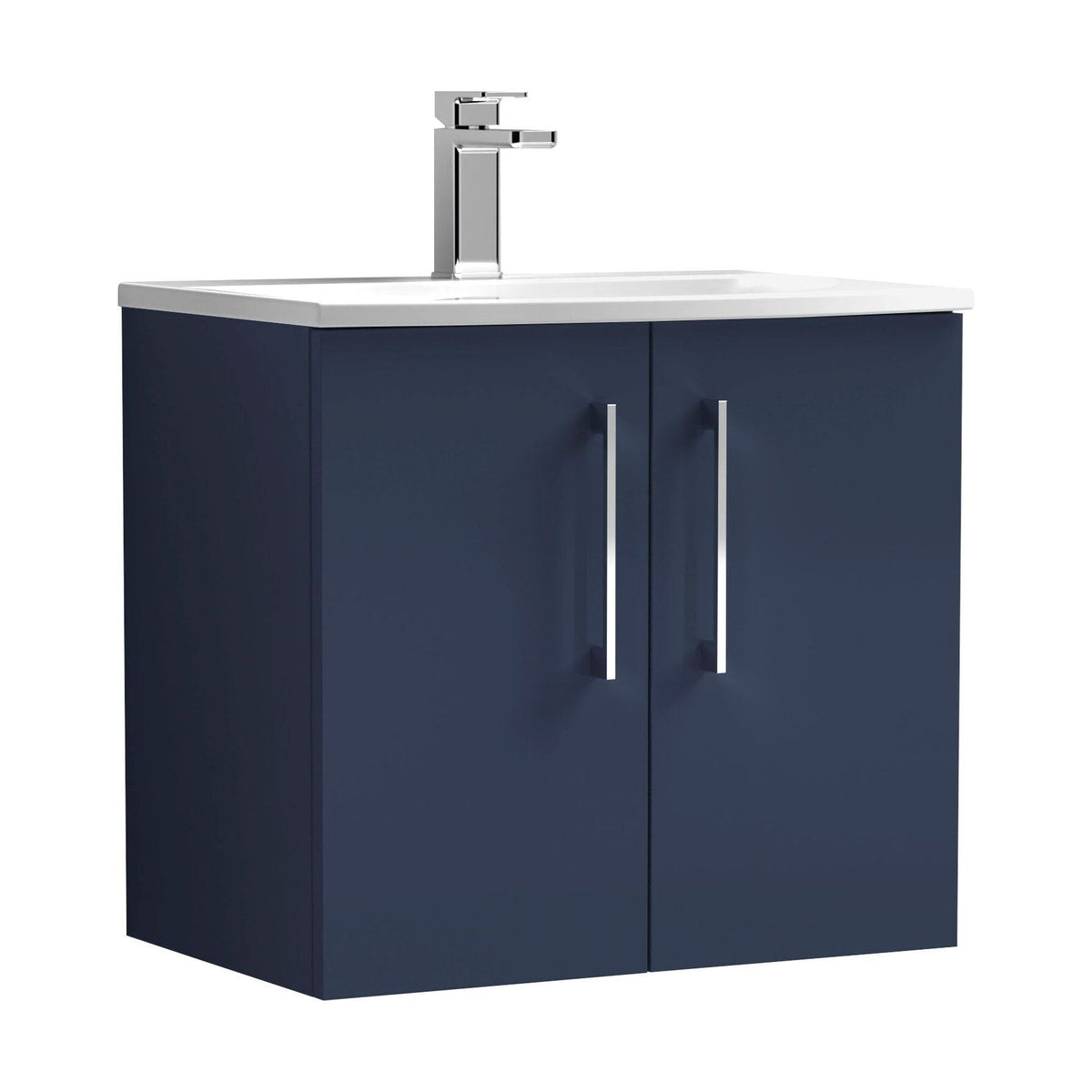 [BFLE2923G] Bramshall Contemporary 2 Door Wall Hung Vanity Basin Unit, Choice of Size, Colour and Basin - Cutout