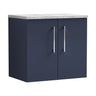 [BFLE2923LBG] Bramshall Wall Hung 2 Door Vanity Unit with Bellato Grey Laminate Worktop, 600mm, Choice of Colour - Cutout
