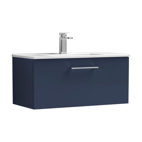 [BFLE2925B] Bramshall Contemporary 1 Soft Close Drawer Wall Hung Vanity Unit, Choice of Size/Basin Type/Colour - Cutout