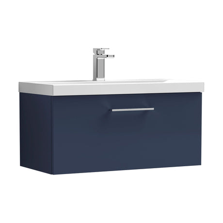 [BFLE2925D] Bramshall Contemporary 1 Soft Close Drawer Wall Hung Vanity Unit, Choice of Size/Basin Type/Colour - Cutout