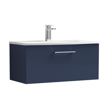 [BFLE2925G] Bramshall Contemporary 1 Soft Close Drawer Wall Hung Vanity Unit, Choice of Size/Basin Type/Colour - Cutout