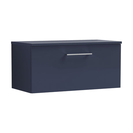 [BFLE2925W] Bramshall Contemporary 1 Soft Close Drawer Wall Hung Vanity Worktop Unit, Choice of Size/Colour - Cutout