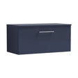 [BFLE2925W] Balterley Level Modern Bathroom 800mm Wall Hung 1-Drawer Vanity Unit with Worktop, Soft Close Drawer, Midnight Blue - Cutout