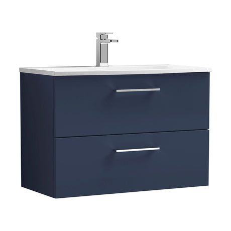 [BFLE2926G] Bramshall Contemporary 2 Soft Close Drawer Wall Hung Vanity Unit, Choice of Size/Basin Type/Colour - Cutout