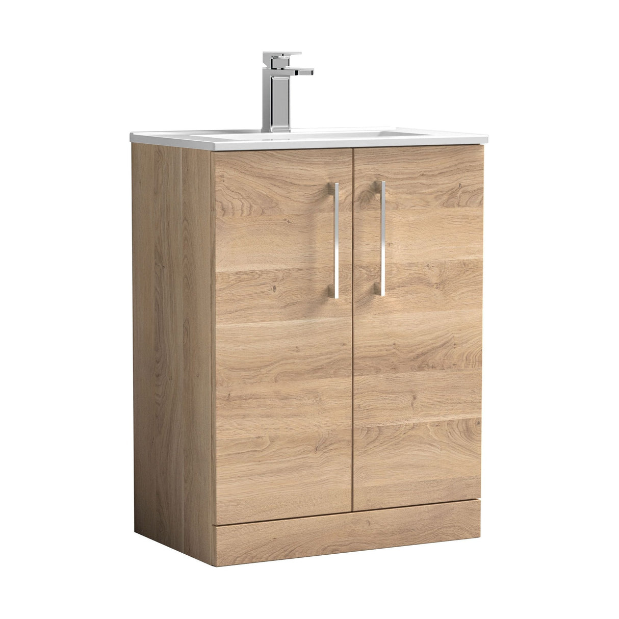 [BFLE3003B] Bramshall Contemporary 2 Soft Close Doors Floor Standing Vanity Basin Unit, Choice of Size/Basin Type/Colour - Cutout