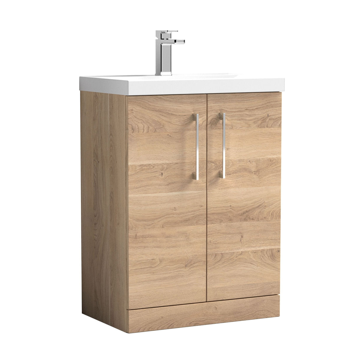 [BFLE3003D] Bramshall Contemporary 2 Soft Close Doors Floor Standing Vanity Basin Unit, Choice of Size/Basin Type/Colour - Cutout