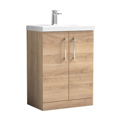 [BFLE3003D] Bramshall Contemporary 2 Soft Close Doors Floor Standing Vanity Basin Unit, Choice of Size/Basin Type/Colour - Cutout