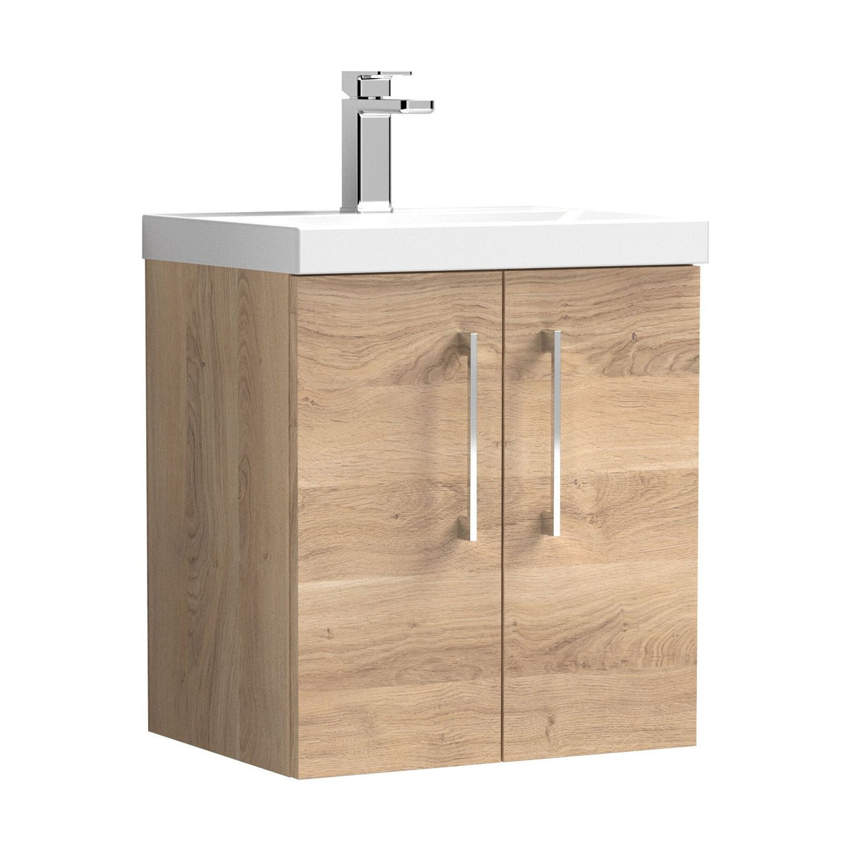 [BFLE3021D] Bramshall Contemporary 2 Door Wall Hung Vanity Basin Unit, Choice of Size, Colour and Basin - Cutout