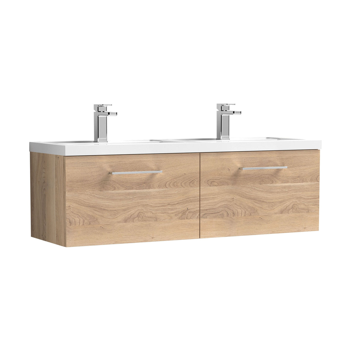 [BFLE3022C2] Bramshall Wall Hung 2 Drawer Vanity Basin Unit - 1200mm - Choice of Colour and Basin Type - Cutout