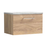 [BFLE3022LBG] Bramshall Contemporary 1 Drawer Wall Hung Vanity Unit with Bellato Grey Laminate Worktop, Choice of Size and Colour - Cutout