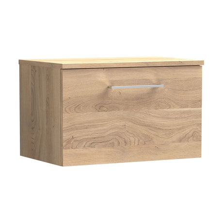 [BFLE3022W] Bramshall Contemporary 1 Soft Close Drawer Wall Hung Vanity Worktop Unit, Choice of Size/Colour - Cutout
