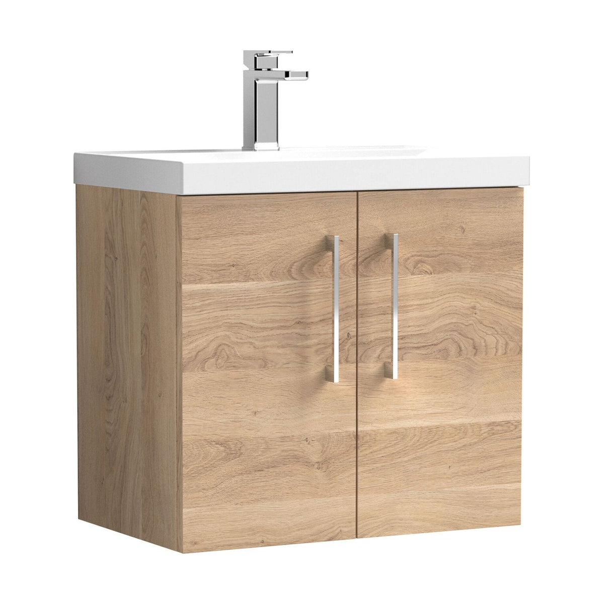 [BFLE3023D] Bramshall Contemporary 2 Door Wall Hung Vanity Basin Unit, Choice of Size, Colour and Basin - Cutout
