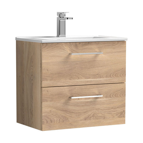 [BFLE3024B] Bramshall Contemporary 2 Soft Close Drawer Wall Hung Vanity Unit, Choice of Size/Basin Type/Colour - Cutout