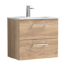 [BFLE3024B] Bramshall Contemporary 2 Soft Close Drawer Wall Hung Vanity Unit, Choice of Size/Basin Type/Colour - Cutout
