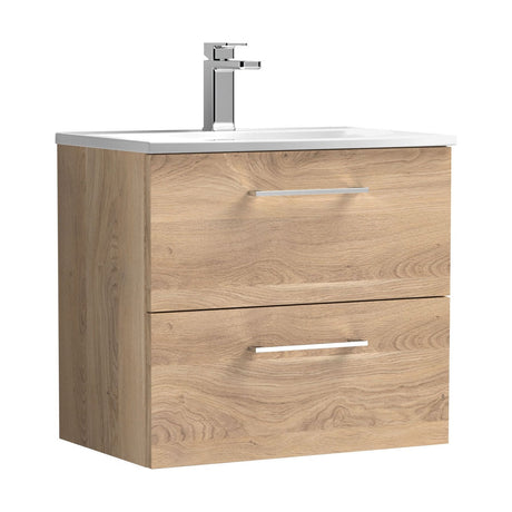 [BFLE3024G] Bramshall Contemporary 2 Soft Close Drawer Wall Hung Vanity Unit, Choice of Size/Basin Type/Colour - Cutout